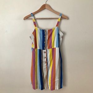 ☀️Colorful Striped Mini Dress☀️